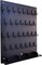 P0004 Acrylic Key Holder Board with 30 Hooks, Wall-Mounted Key Organizer 14 3/4" x 18 3/4", Thick Buckle Upgrade, Matte Black with Pallet for Garage, Office, Car Dealer, Hotel